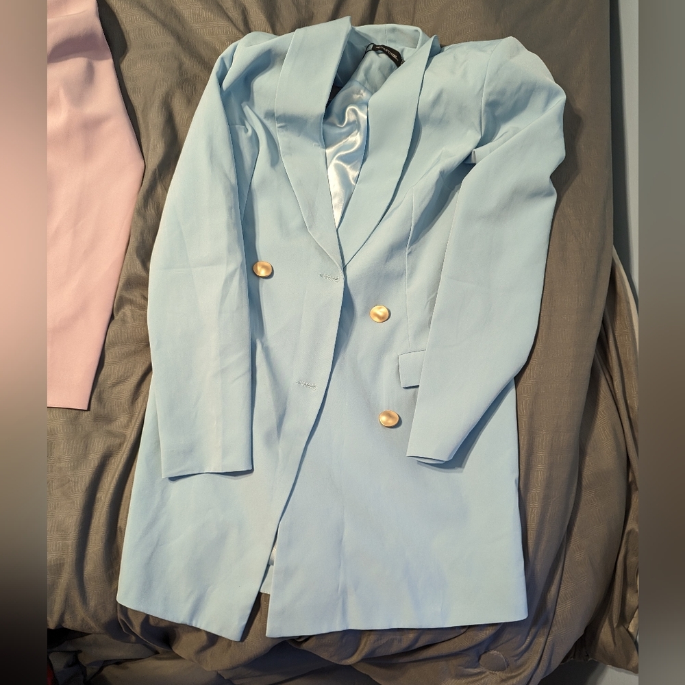 Light blue blazer dress size 2/4